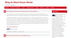 Desktop Screenshot of mariapazos.com